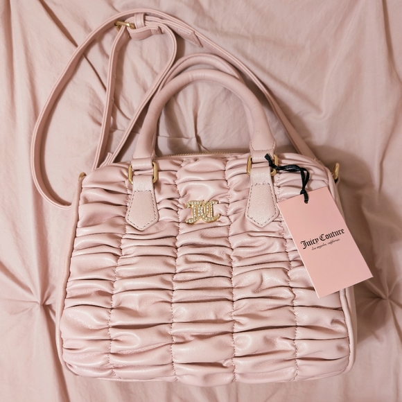 Pink Juicy Couture faux leather puckered bag - Picture 2 of 10